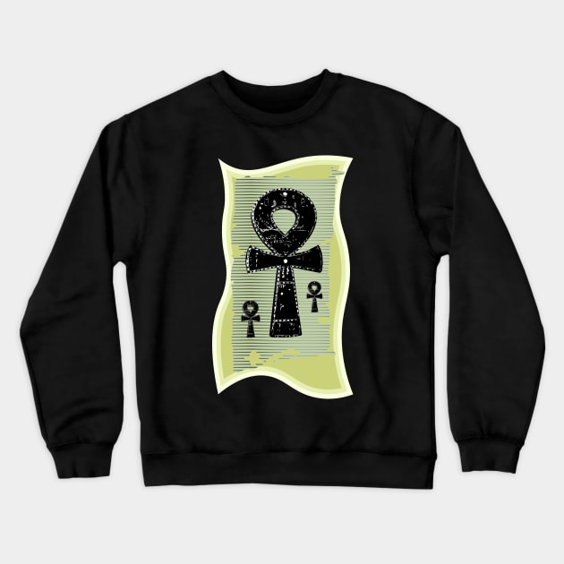 Ankh Symbol Crewneck Sweatshirt by Dojaja